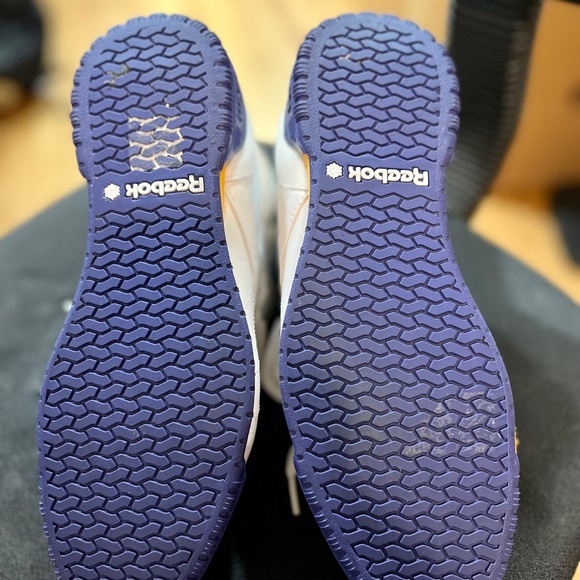 RARE Reebok Classic Ex-O-Fit High Yellow/Purple/White Mens Size 8 (unisex) - Picture 10 of 11